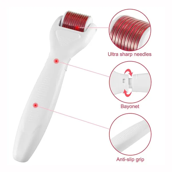 4 In 1 Derma Roller Set Stainless Micro Needles With Travel Case