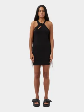 Aisha Twist Dress - Black