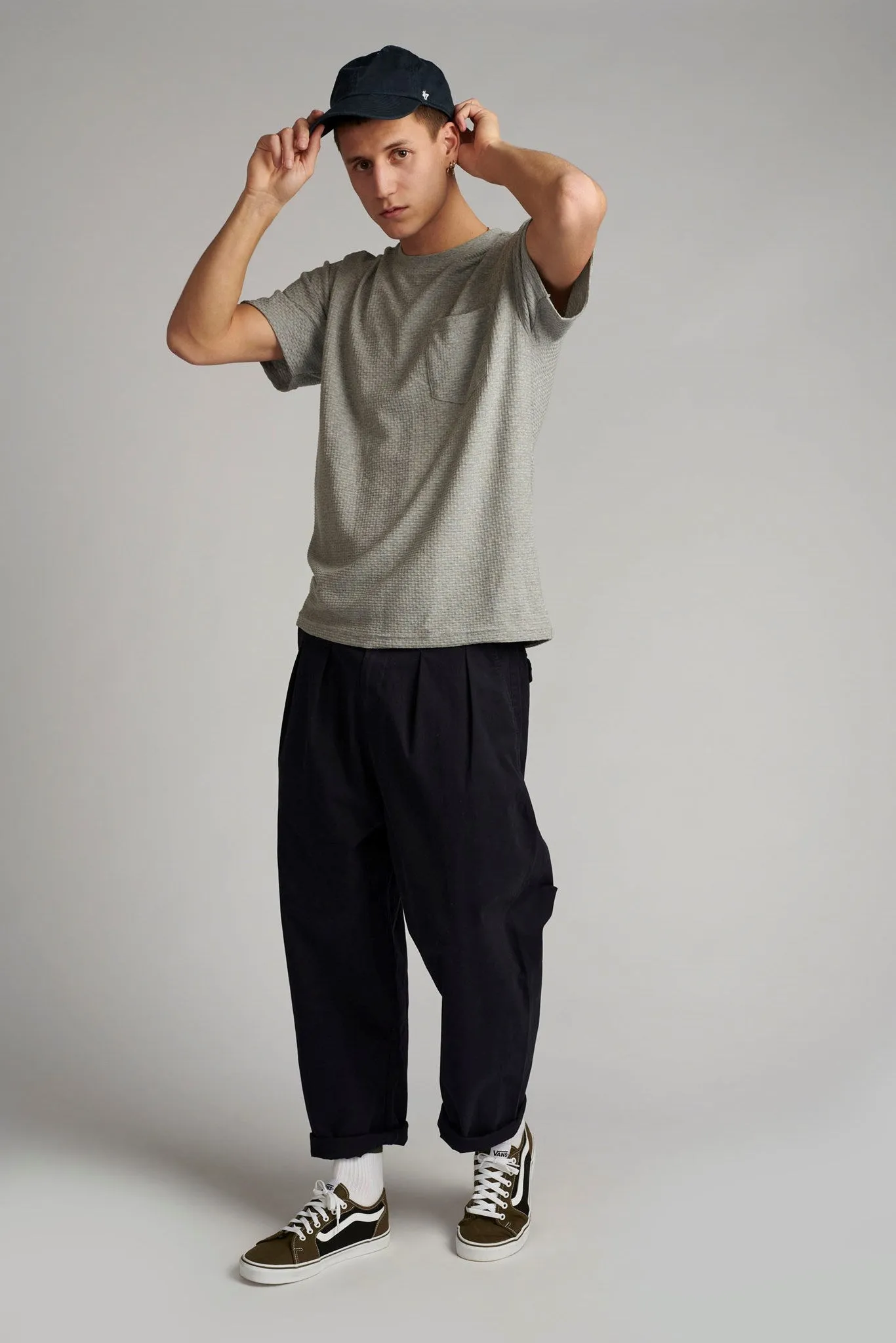 AKKIKKI MELANGE T SHIRT - Light grey mel
