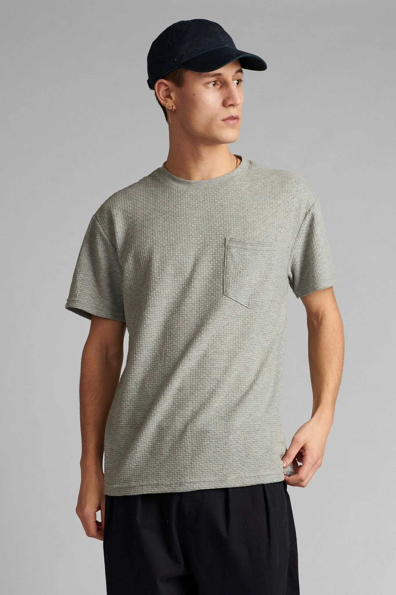 AKKIKKI MELANGE T SHIRT - Light grey mel