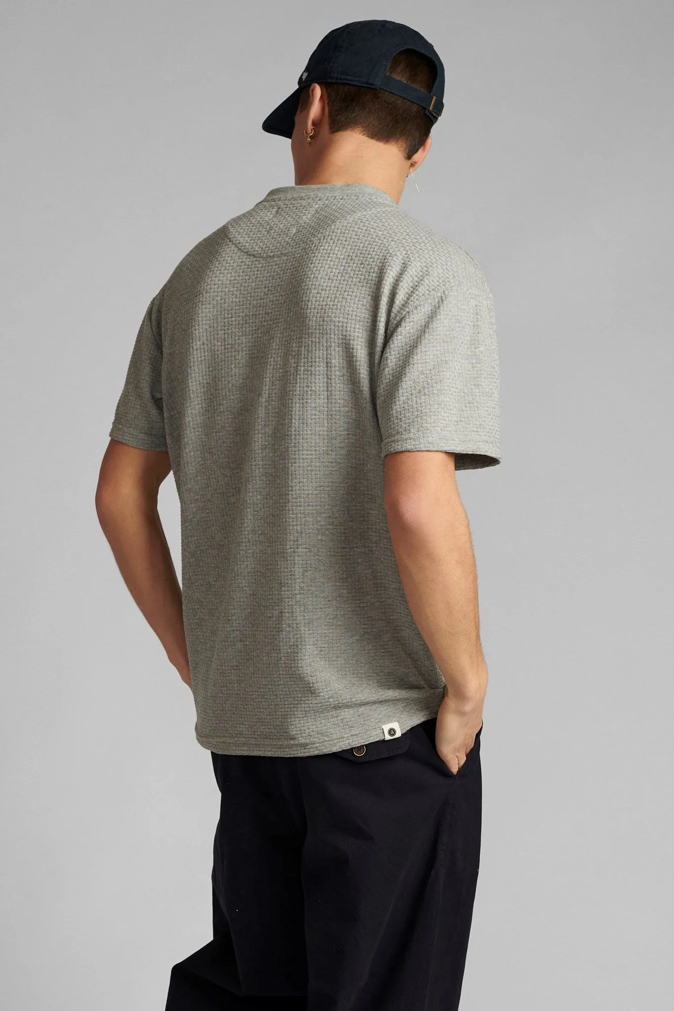 AKKIKKI MELANGE T SHIRT - Light grey mel