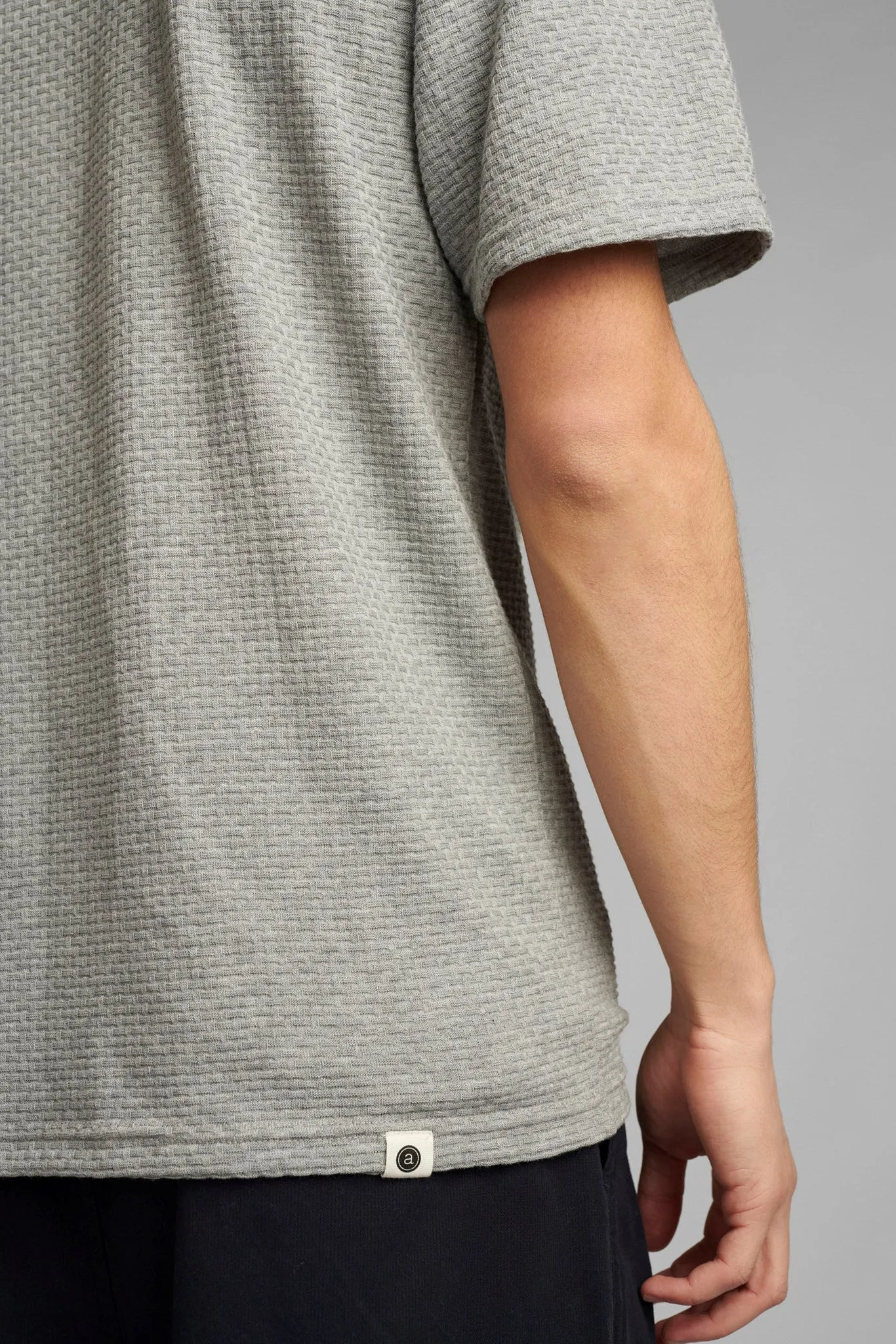 AKKIKKI MELANGE T SHIRT - Light grey mel