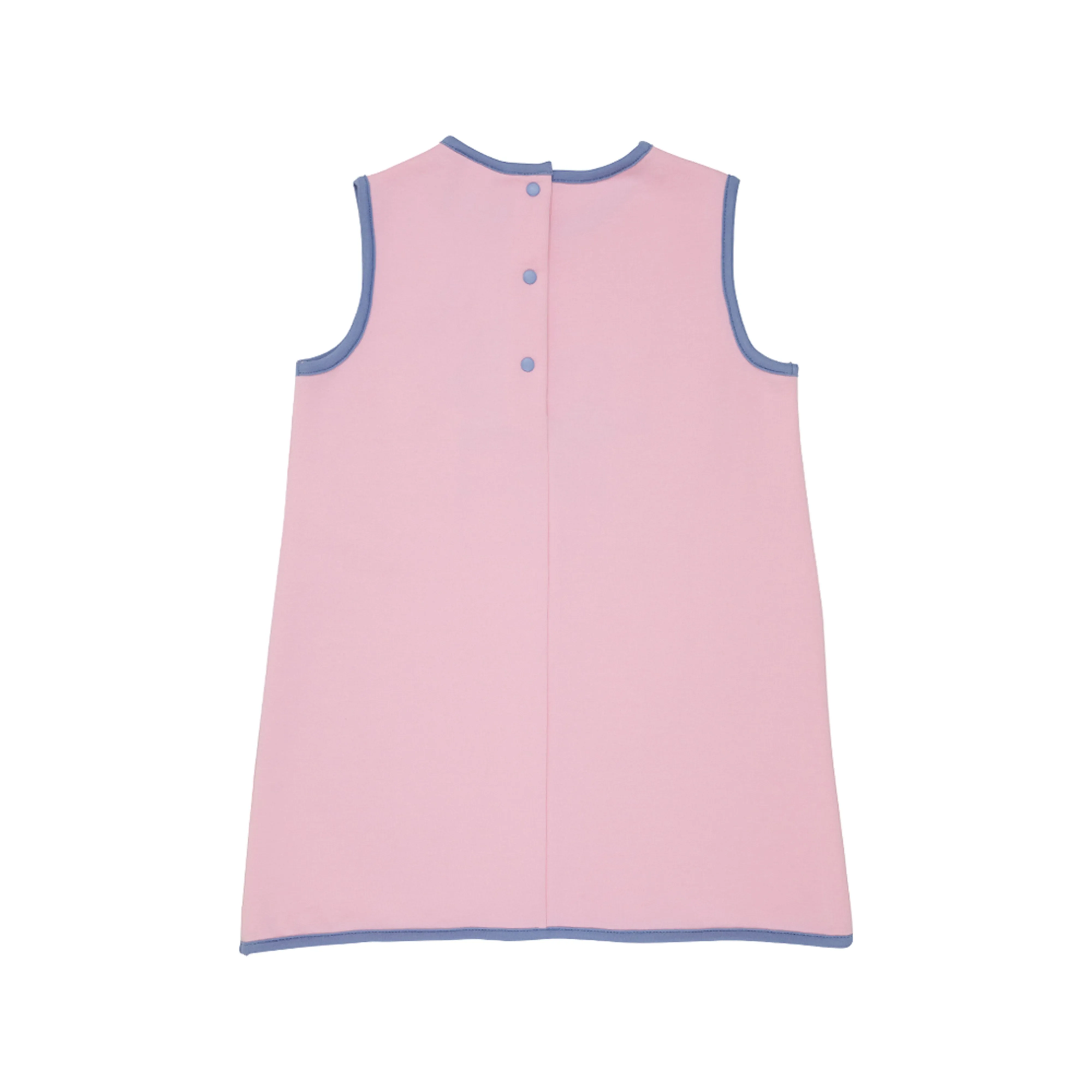 Annie Apron Dress (Knit) - Palm Beach Pink with Gift Applique