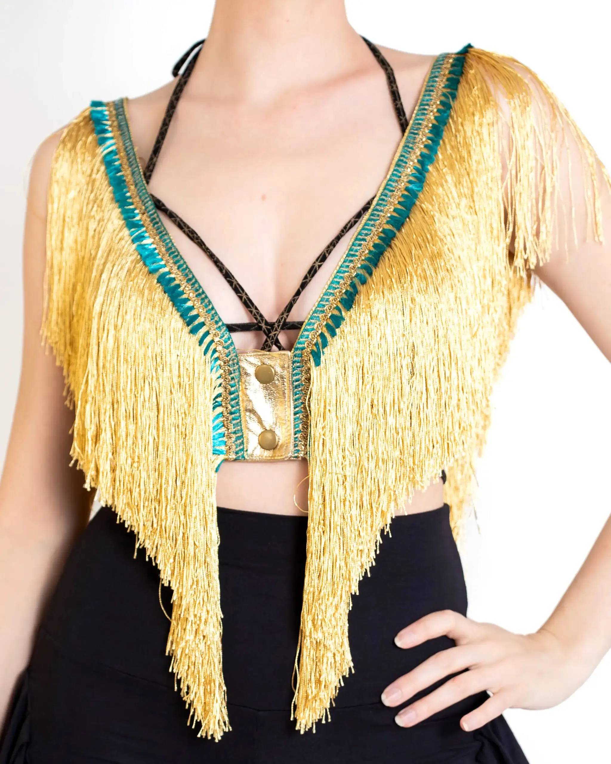 Aria Long Fringe Vest (2 colors)