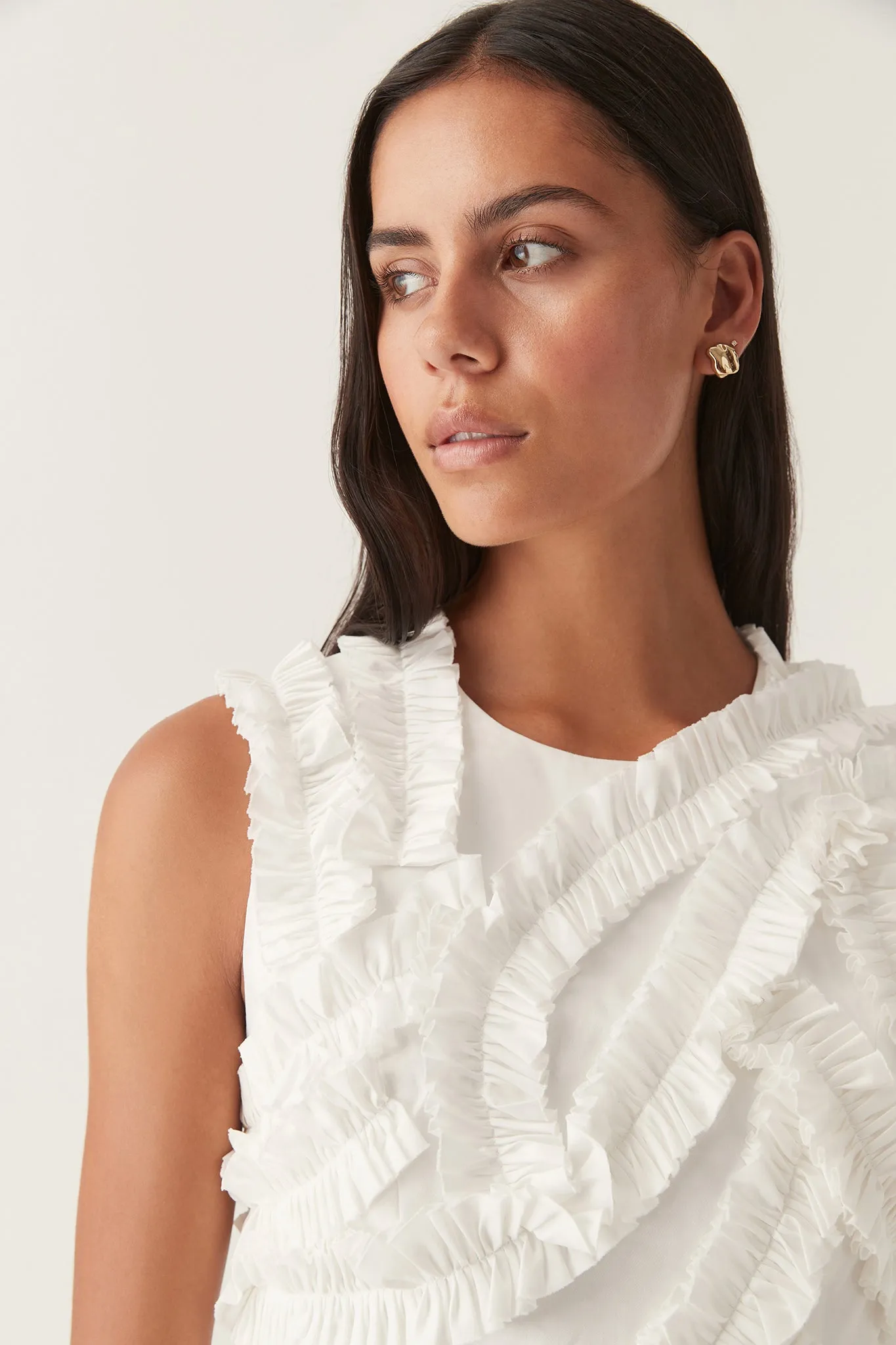 Aurelia Frill Shell Top