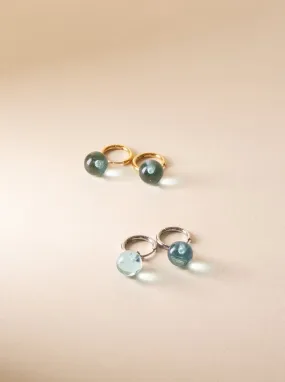 Azure Skydrop Hoop Earrings