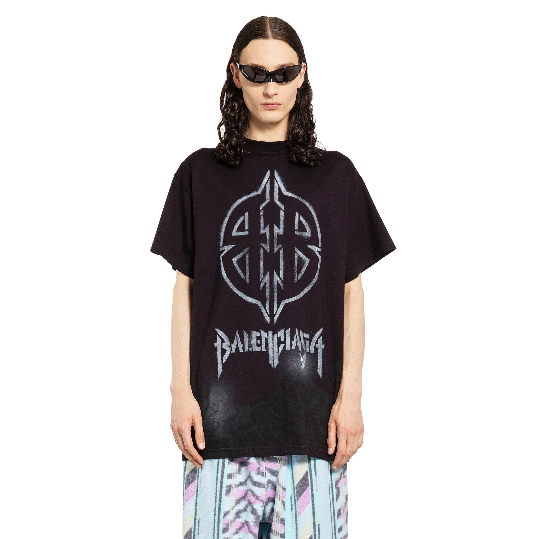 BALENCIAGA MAN BLACK T-SHIRTS & TANK TOPS