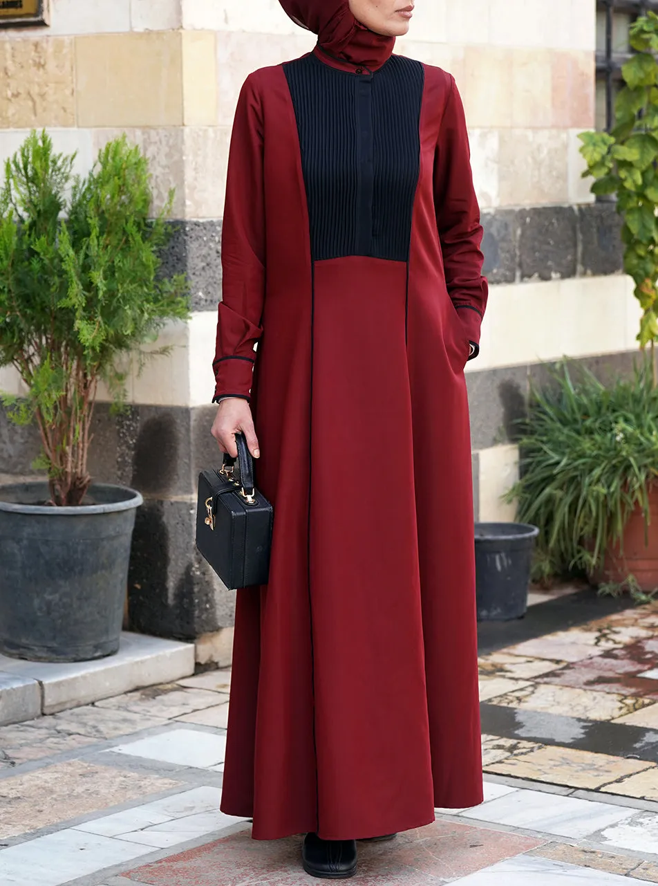 Black Trim Shirtdress