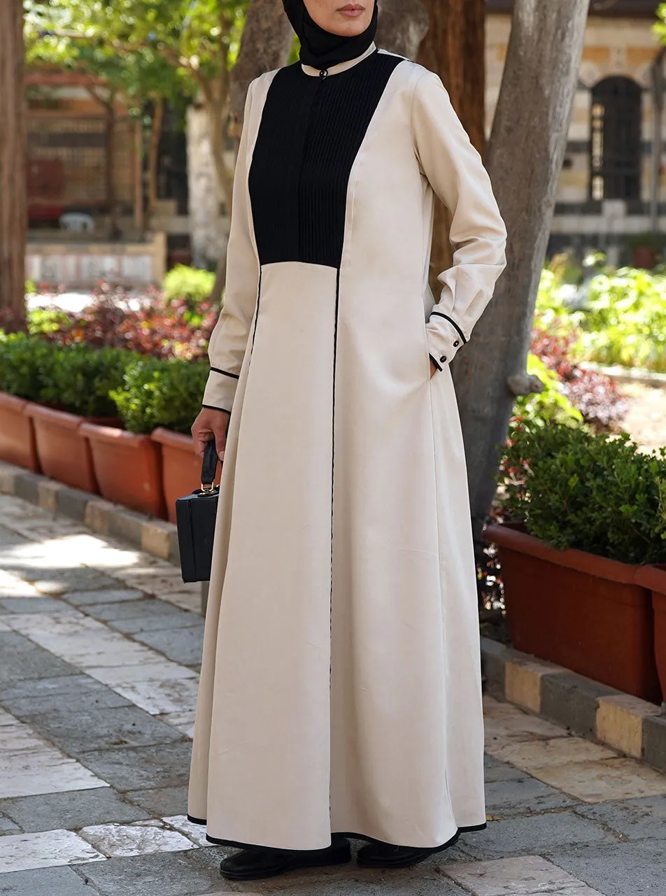 Black Trim Shirtdress