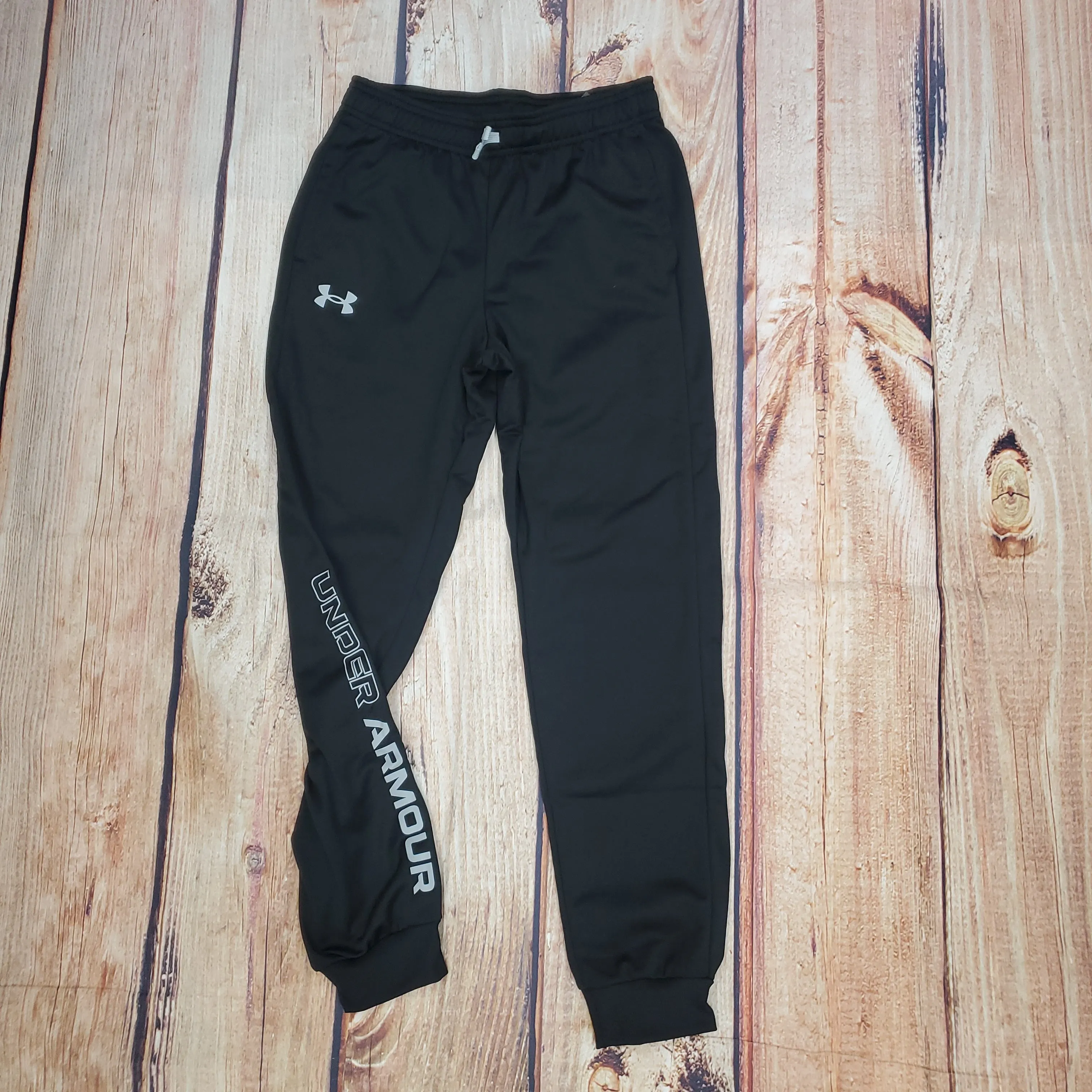 Boys' UA Brawler 2.0 Tapered Pants-BLACK