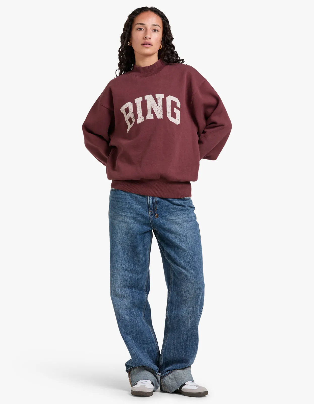 Bradie Sweatshirt Bing - Deep Burgundy