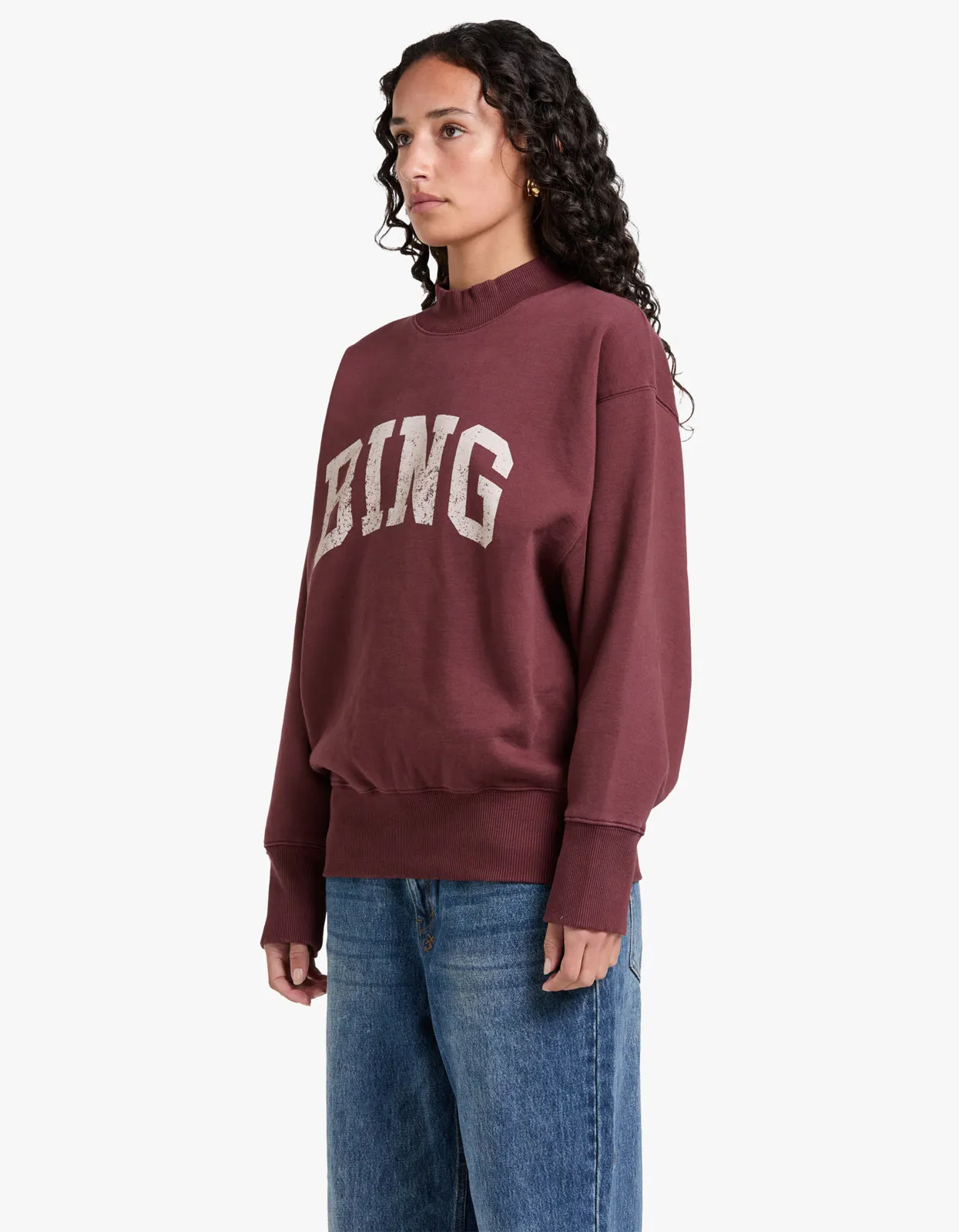 Bradie Sweatshirt Bing - Deep Burgundy