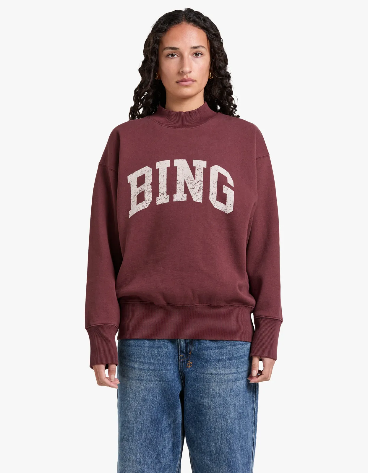 Bradie Sweatshirt Bing - Deep Burgundy