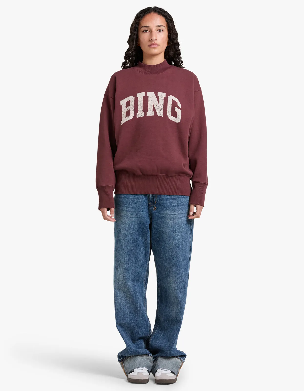 Bradie Sweatshirt Bing - Deep Burgundy