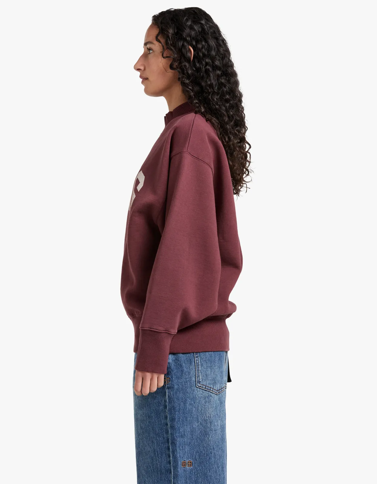 Bradie Sweatshirt Bing - Deep Burgundy