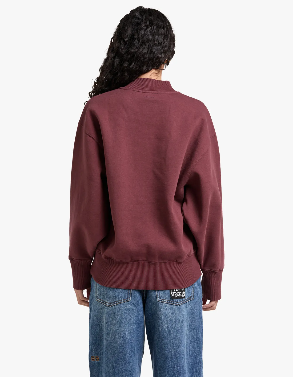 Bradie Sweatshirt Bing - Deep Burgundy