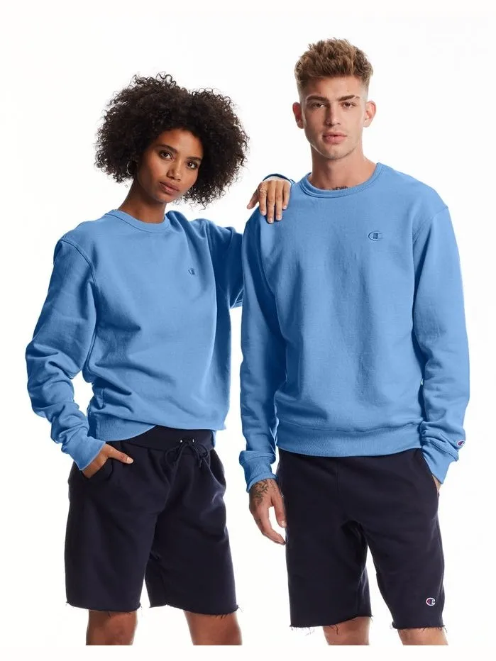 Champion PowerBlend Fleece Crew C Logo Swiss Blue S0888 407D55 K7P