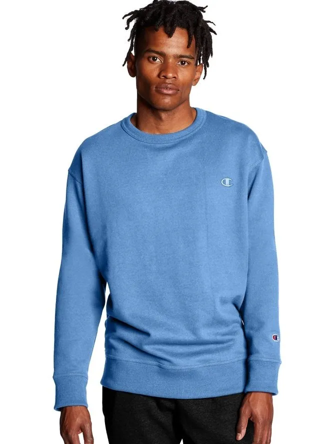 Champion PowerBlend Fleece Crew C Logo Swiss Blue S0888 407D55 K7P