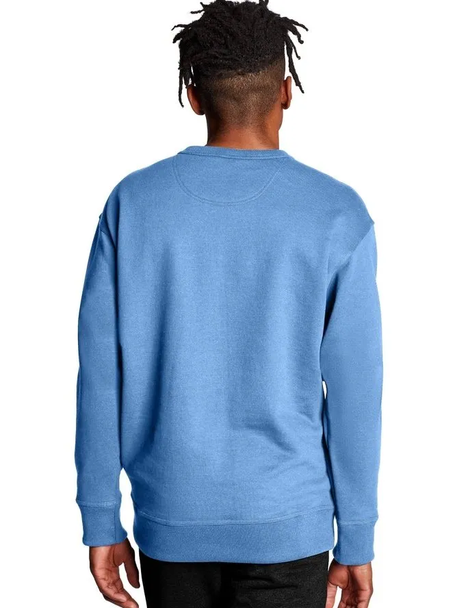 Champion PowerBlend Fleece Crew C Logo Swiss Blue S0888 407D55 K7P