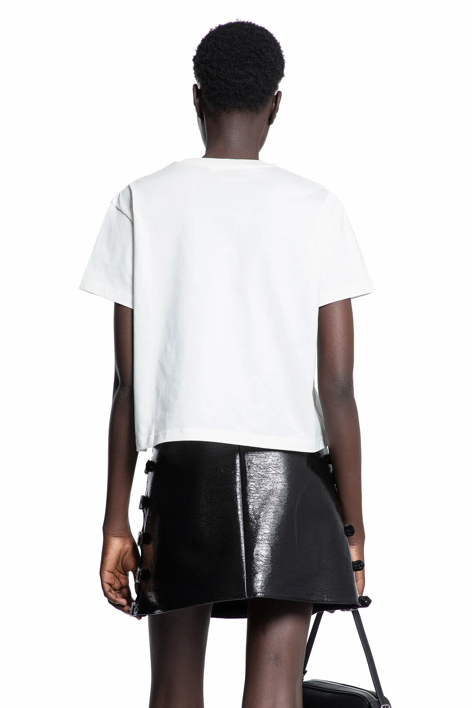COURRGES WOMAN WHITE T-SHIRTS & TANK TOPS