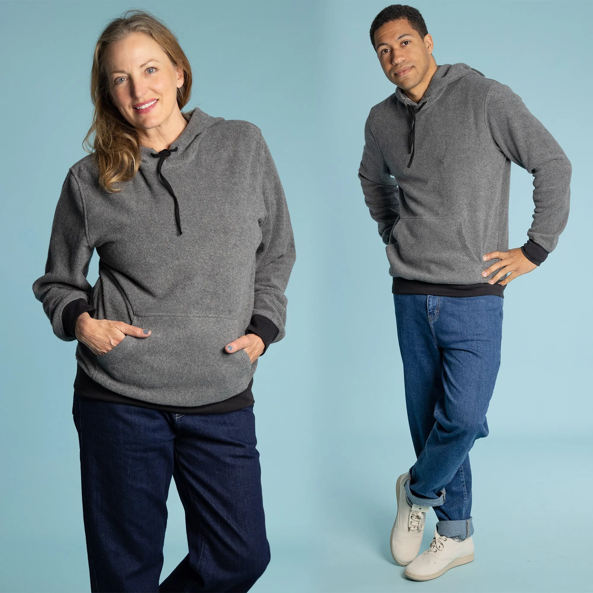 DURANGO Unisex 100% Organic Cotton Fleece Boxer Hoodie (Unisex)