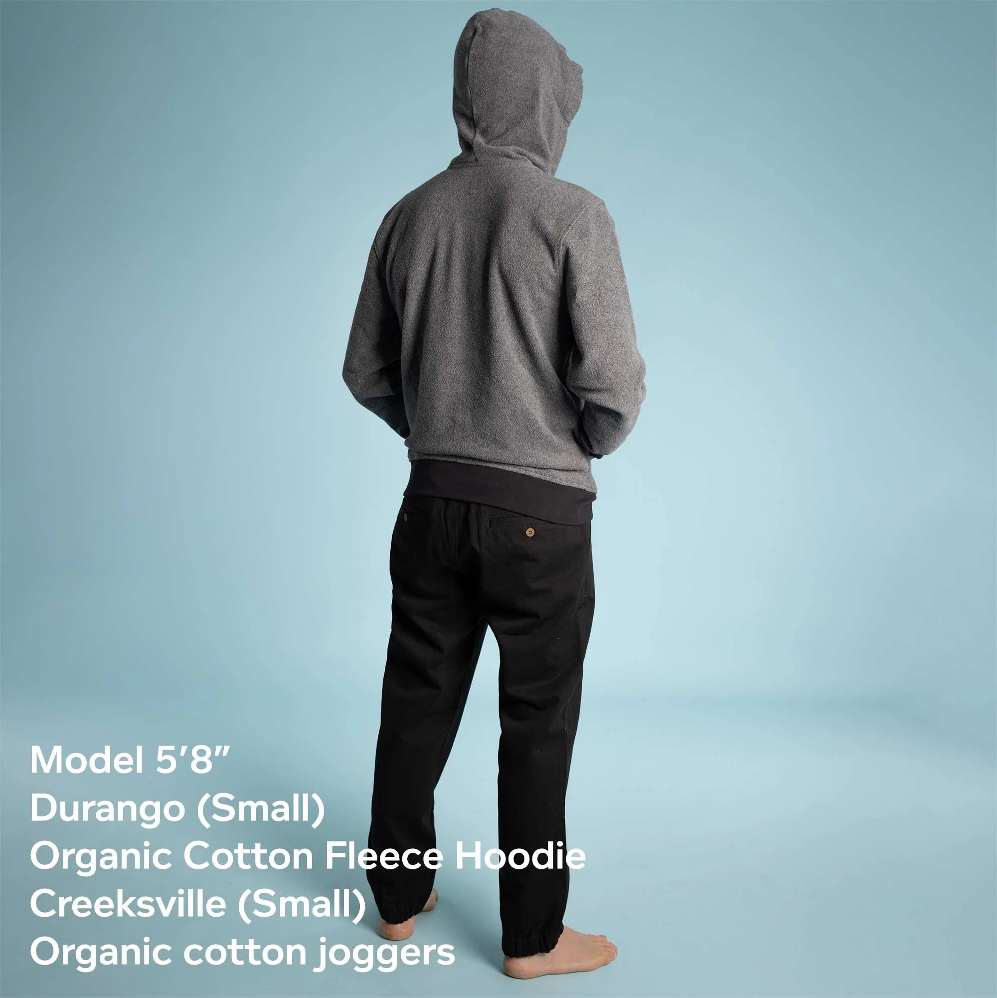 DURANGO Unisex 100% Organic Cotton Fleece Boxer Hoodie (Unisex)
