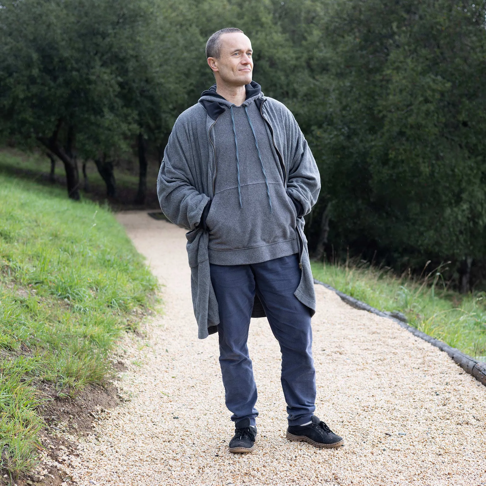 DURANGO Unisex 100% Organic Cotton Fleece Boxer Hoodie (Unisex)