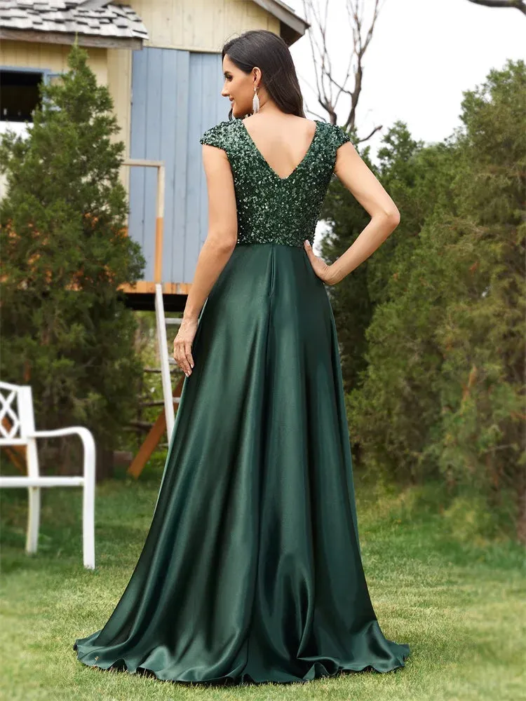 Elegant Strapless Princess Dress with Applique – Perfect for Prom & Events