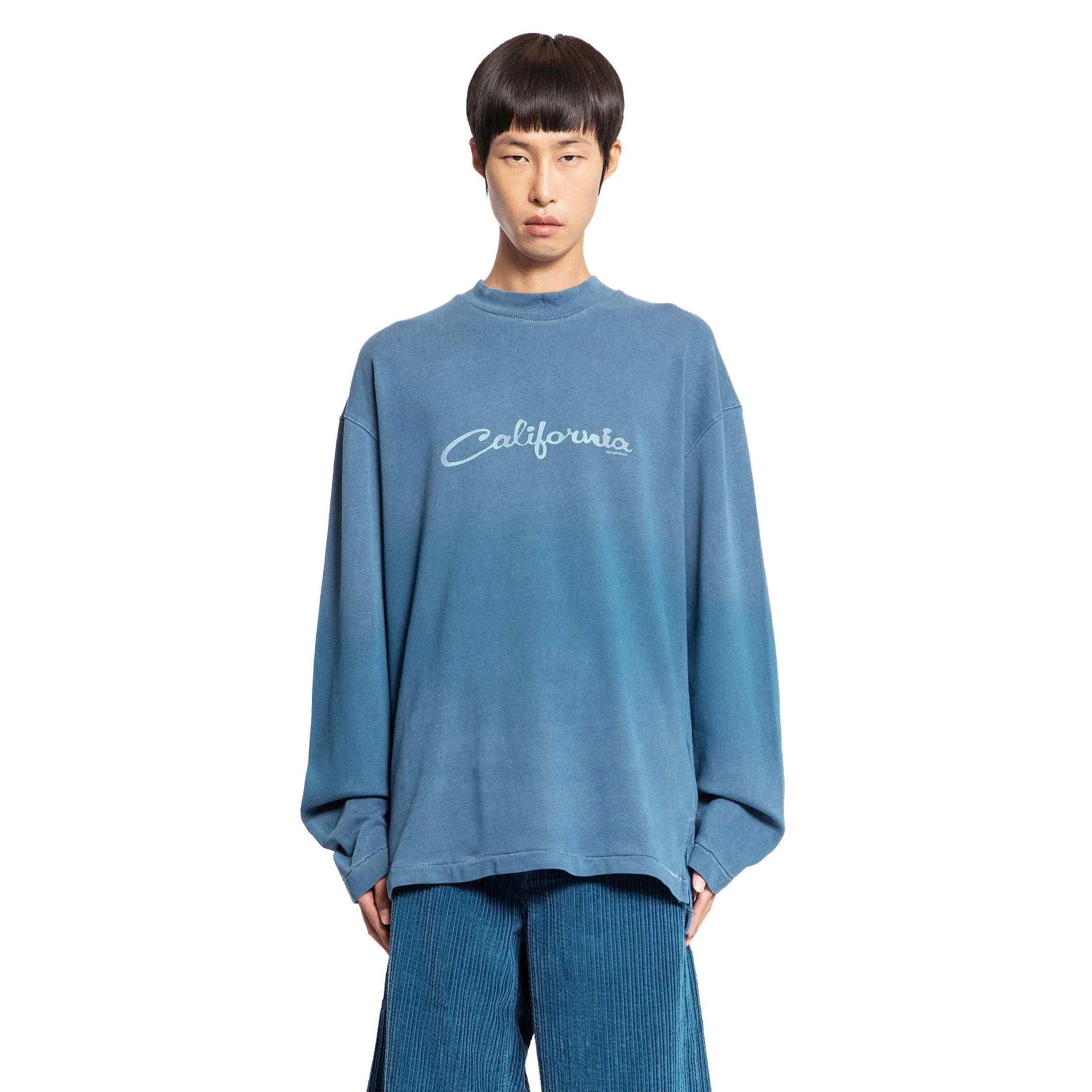 ERL MAN BLUE T-SHIRTS & TANK TOPS