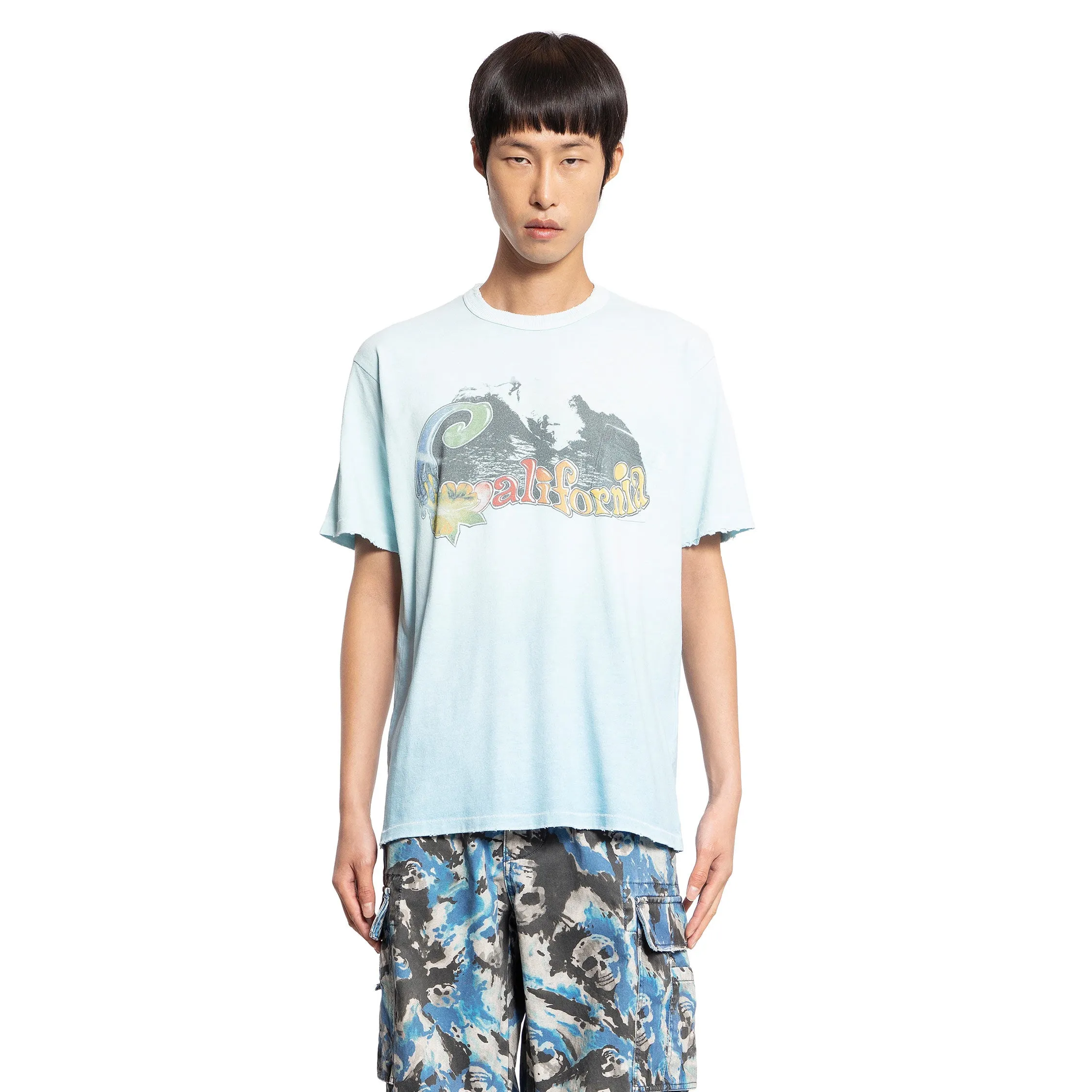 ERL MAN BLUE T-SHIRTS & TANK TOPS