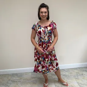 Floral print gypsy dress