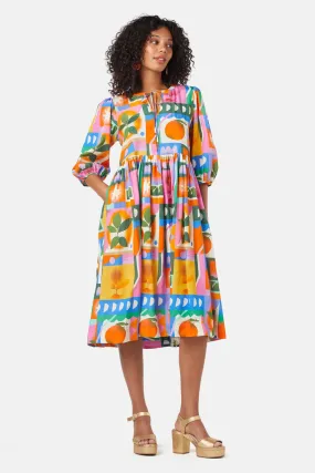 Fruit Market Scarf Dress