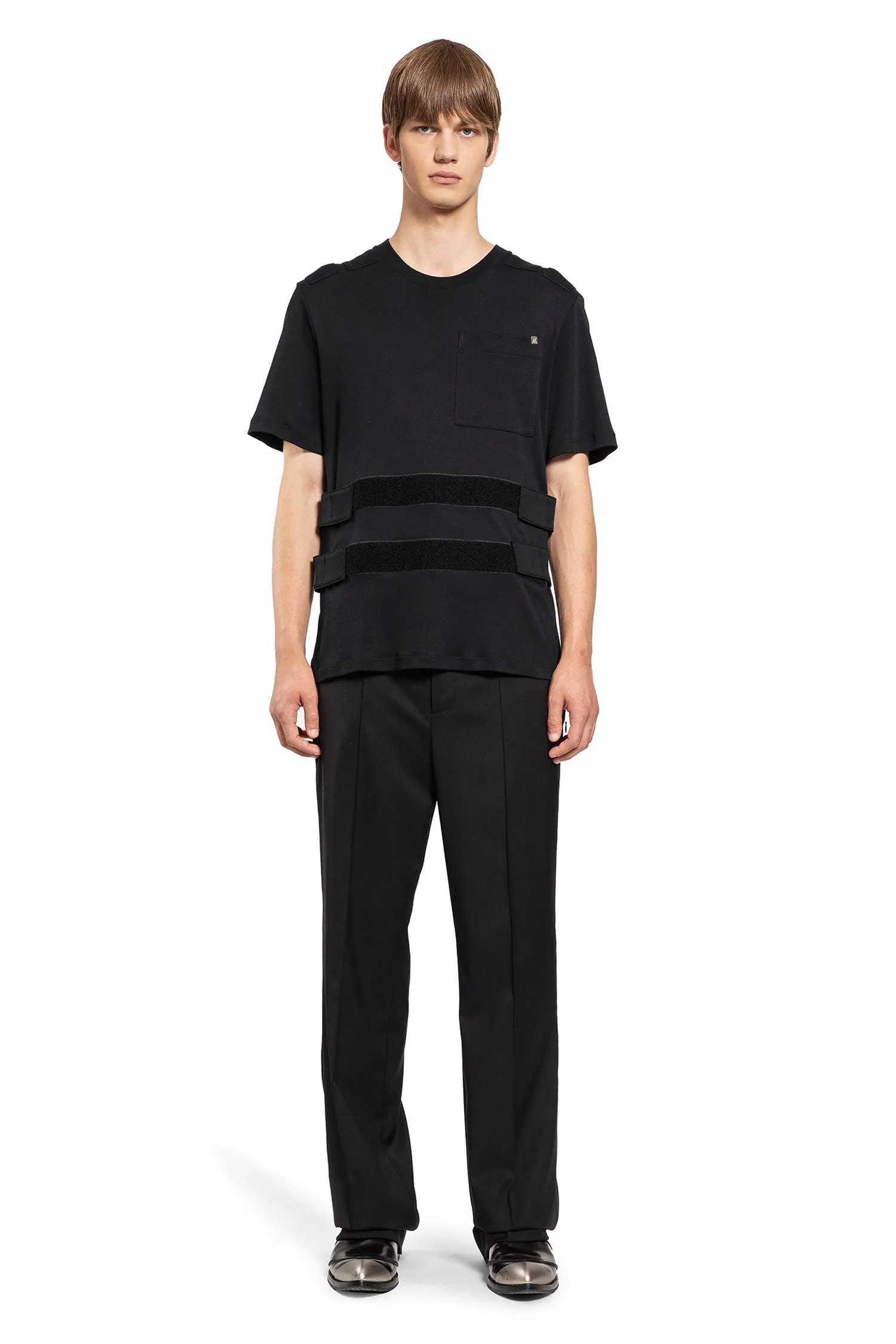 HELMUT LANG MAN BLACK T-SHIRTS & TANK TOPS