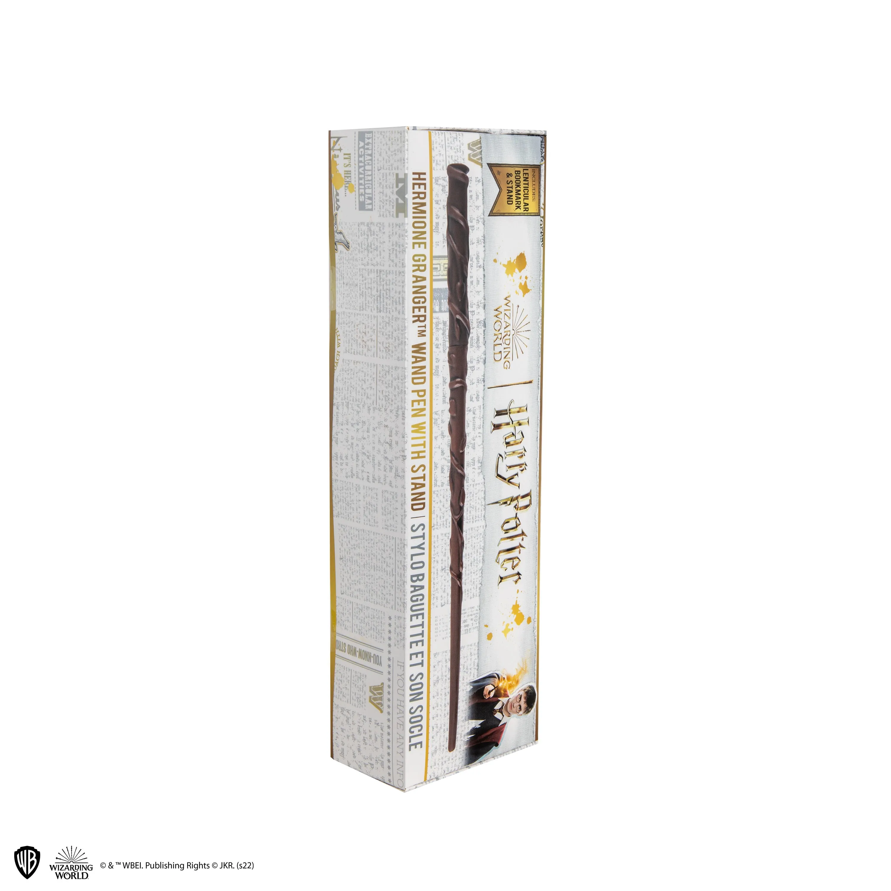Hermione Granger Wand Pen with Stand & Lenticular Bookmark