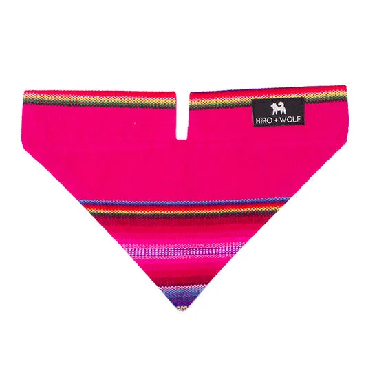 Inca Pink Dog Bandana by Hiro   Wolf