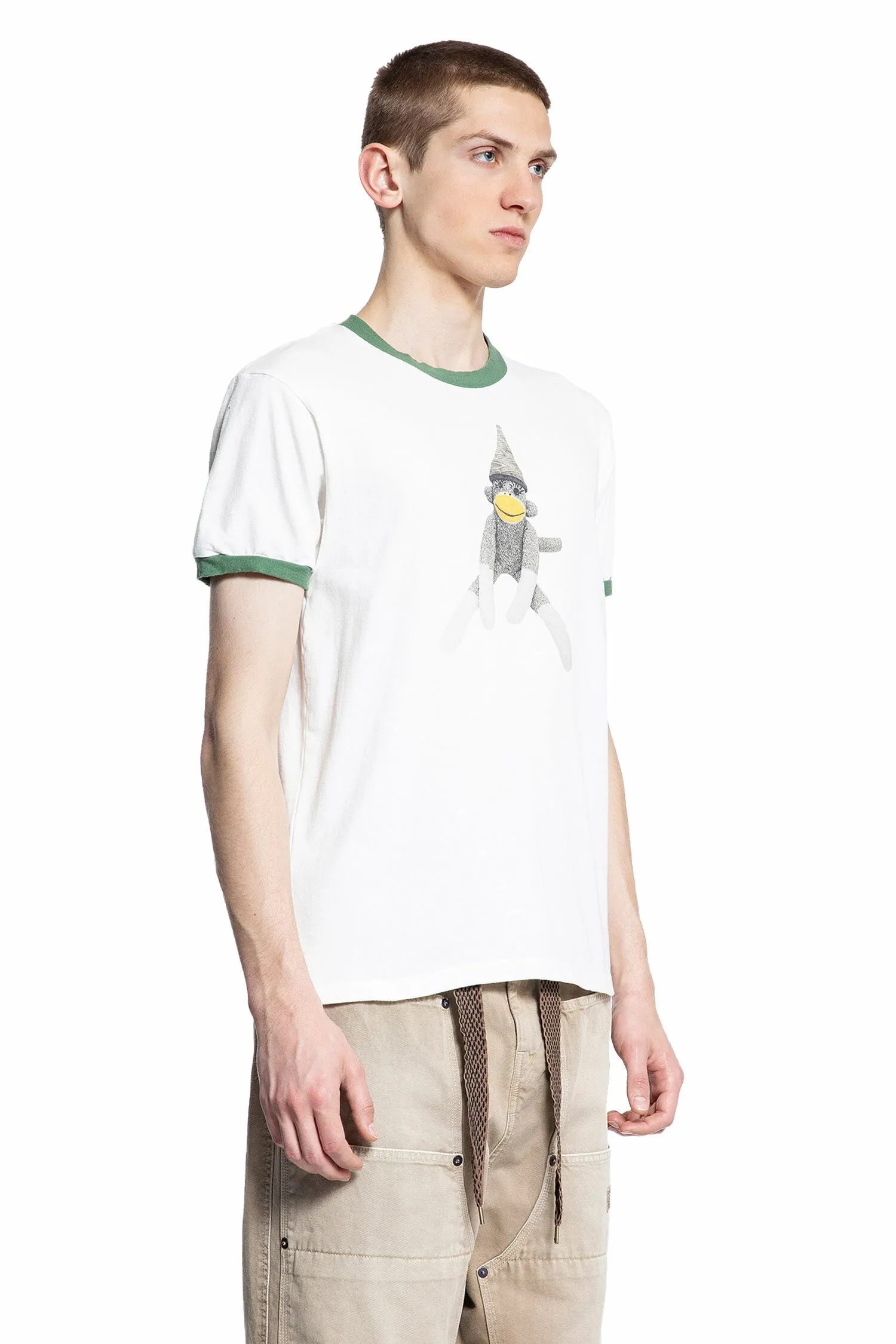 KAPITAL MAN WHITE T-SHIRTS & TANK TOPS