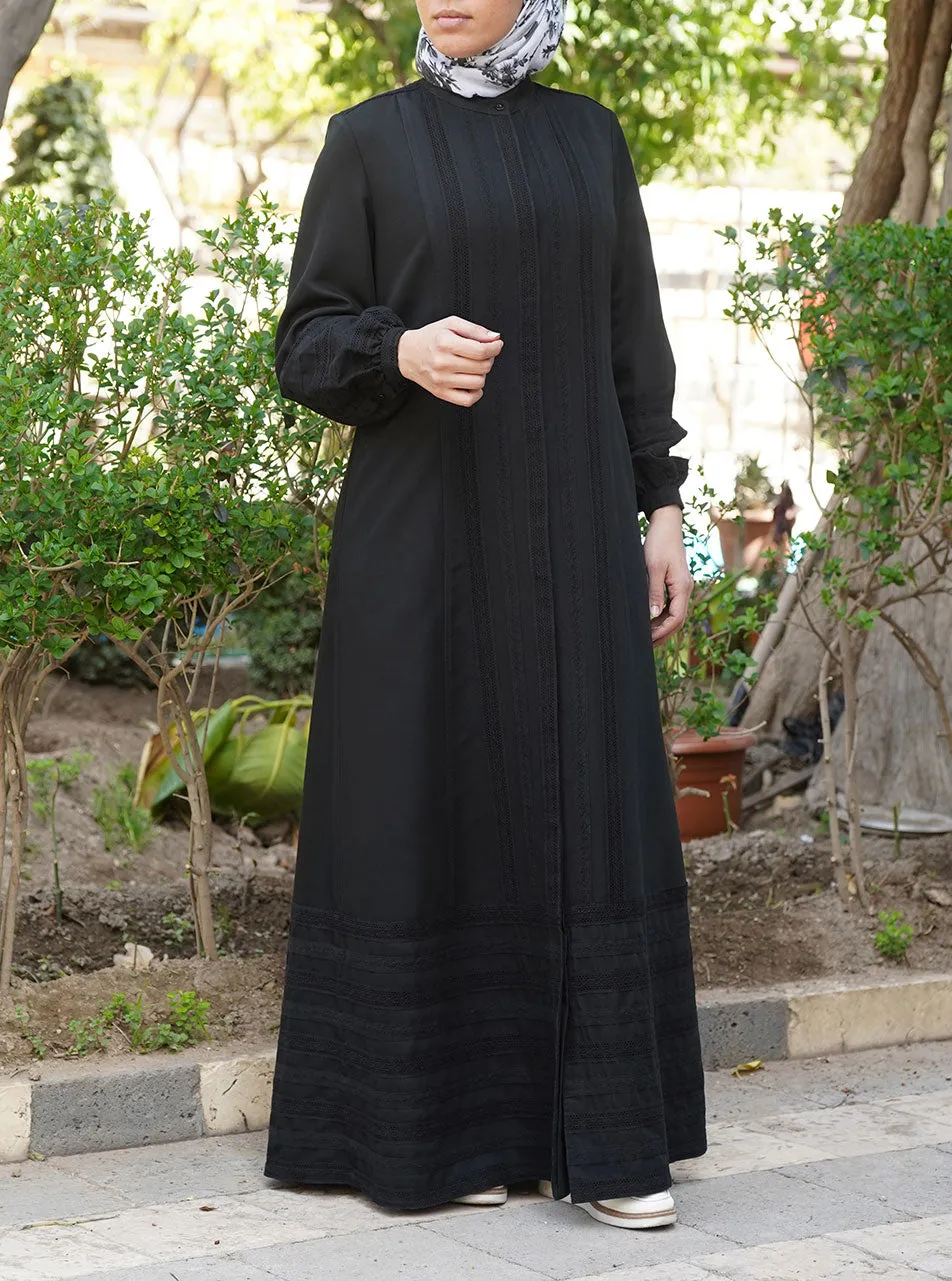 Lace Shirtdress Abaya
