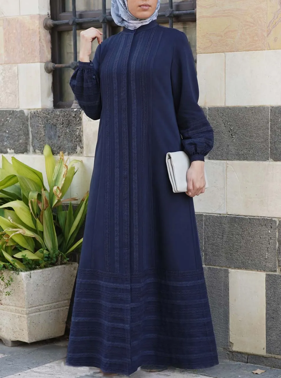 Lace Shirtdress Abaya