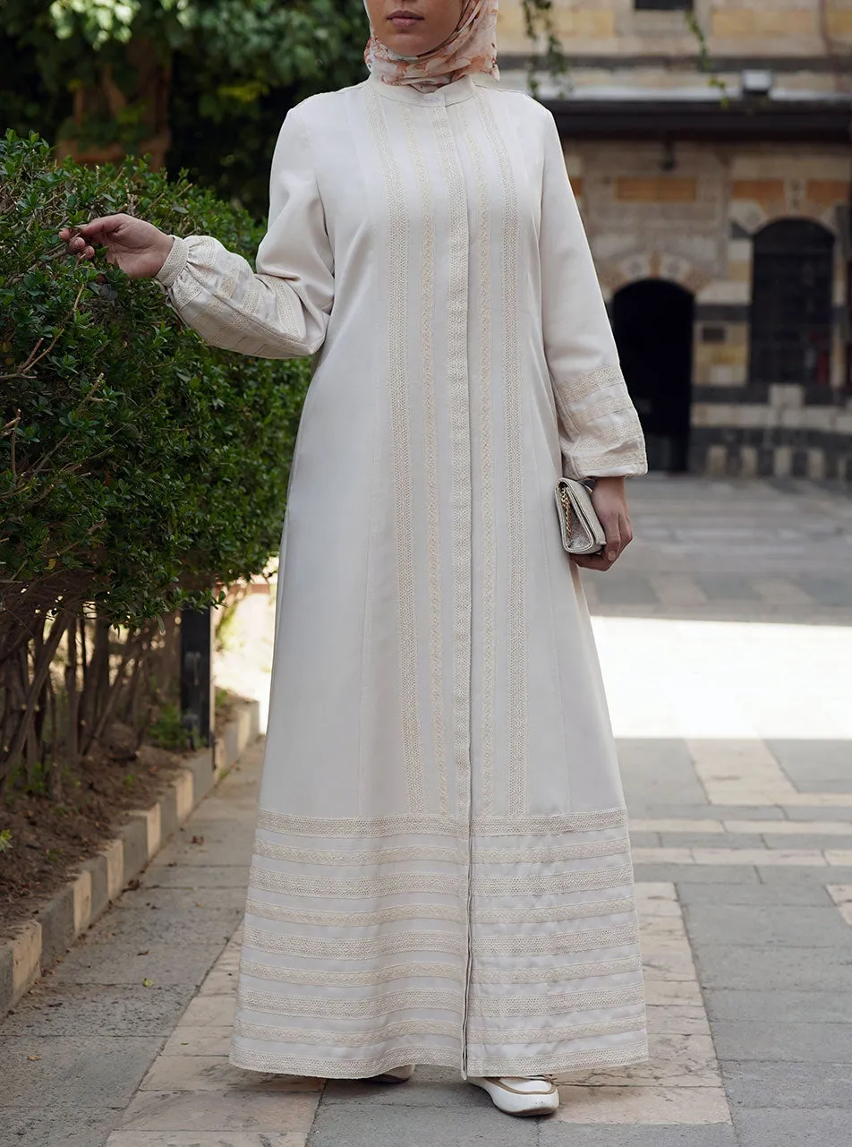 Lace Shirtdress Abaya