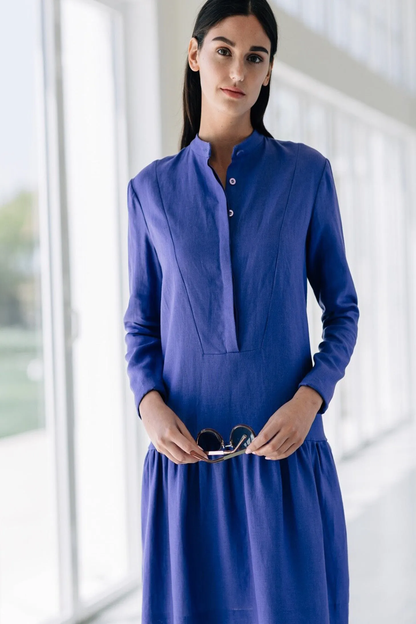 Mandarin Collar Dress