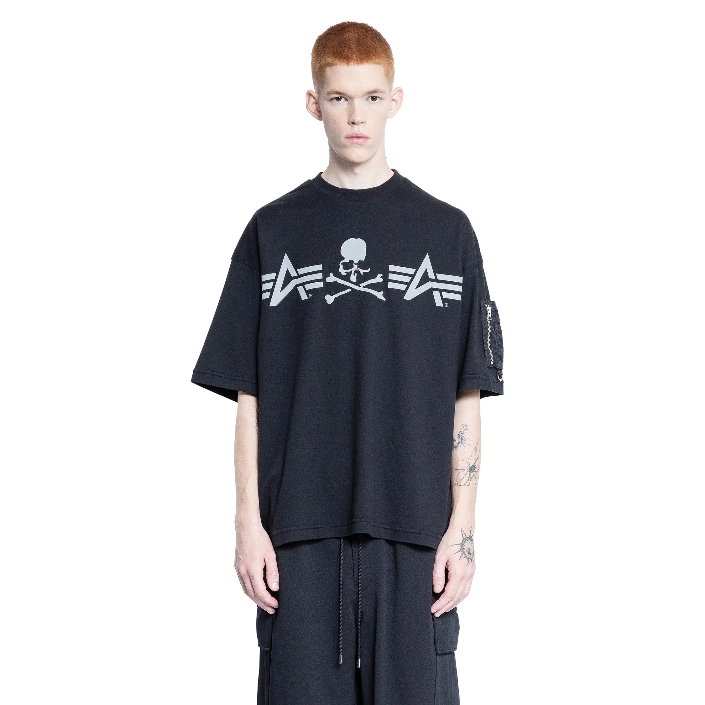 MASTERMIND WORLD MAN BLACK T-SHIRTS & TANK TOPS