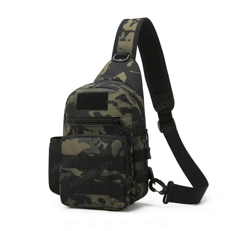 Maturelion Men Small Chest Bag Pack Travel Sport Shoulder Sling Backpack Cross Body Outdoor