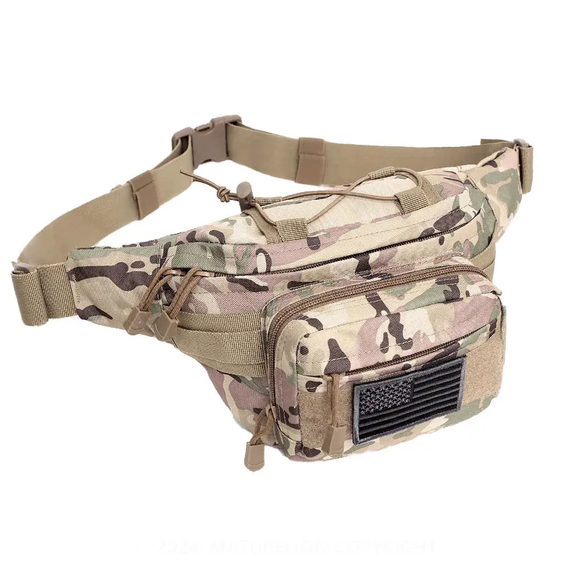 Maturelion Tactical Fanny Pack Military Waist Bag Pack Hip Bum EDC Bag with Adjustable Strap for Camping Hiking Hunting