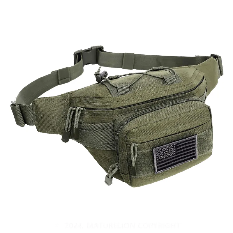 Maturelion Tactical Fanny Pack Military Waist Bag Pack Hip Bum EDC Bag with Adjustable Strap for Camping Hiking Hunting
