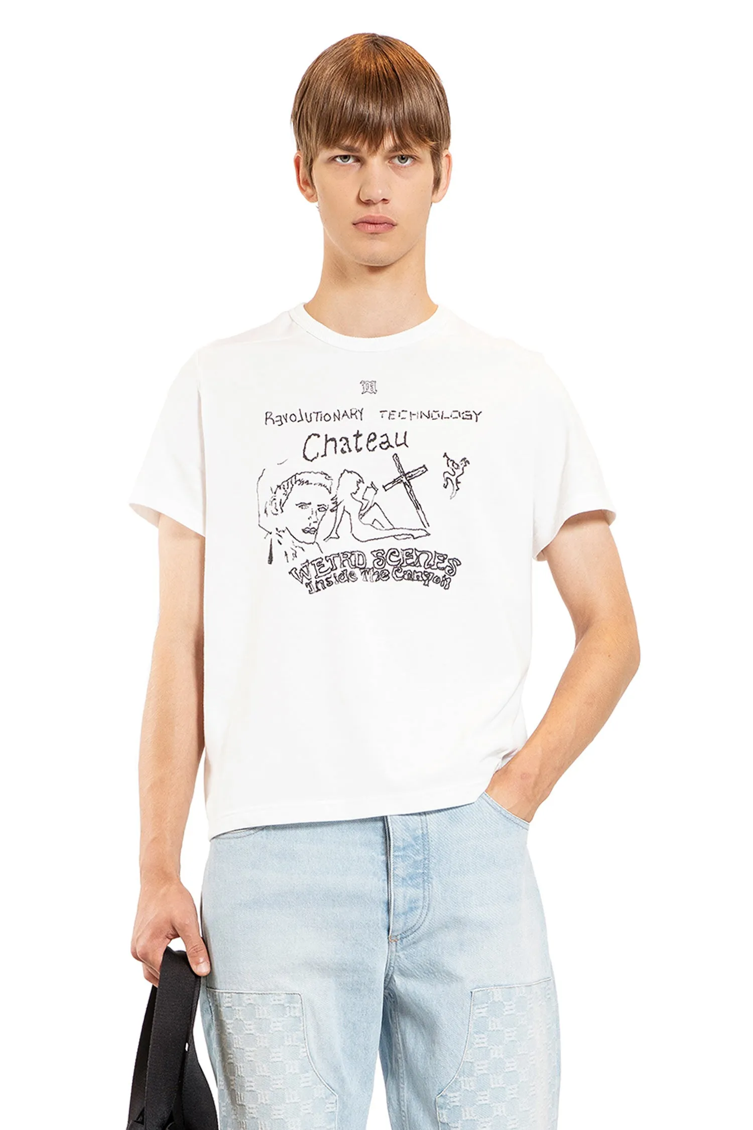 MISBHV MAN WHITE T-SHIRTS & TANK TOPS