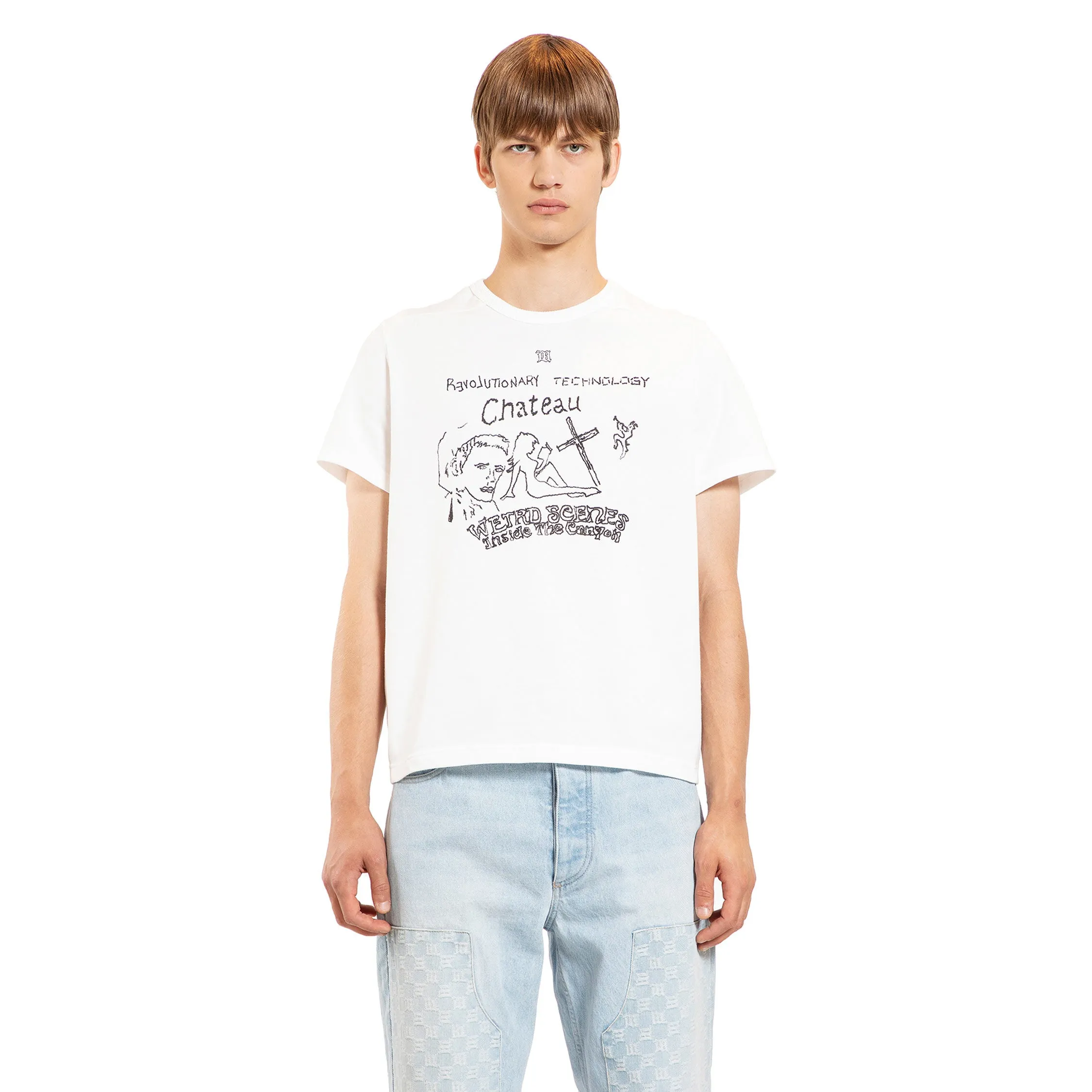 MISBHV MAN WHITE T-SHIRTS & TANK TOPS