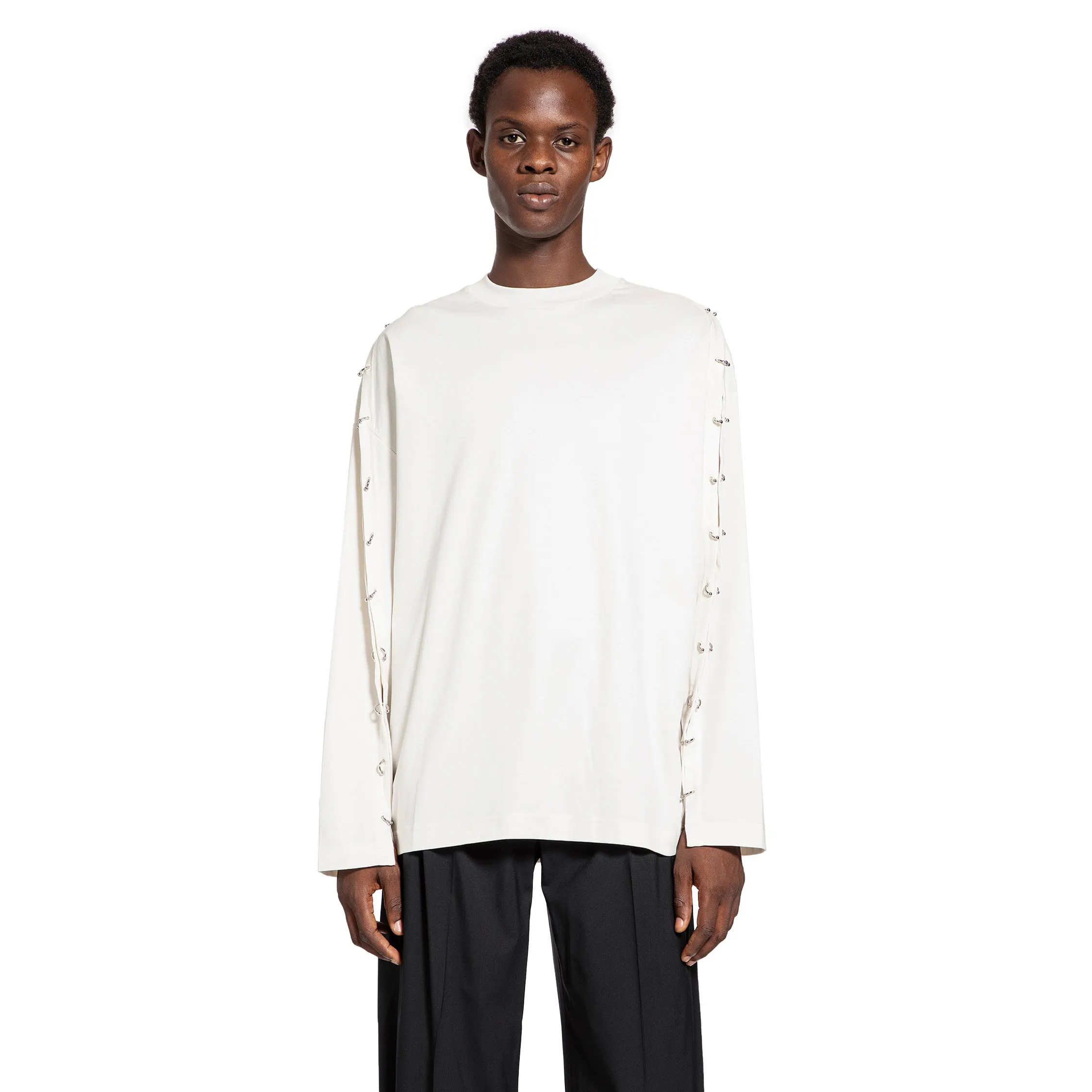 MUGLER MAN WHITE T-SHIRTS & TANK TOPS