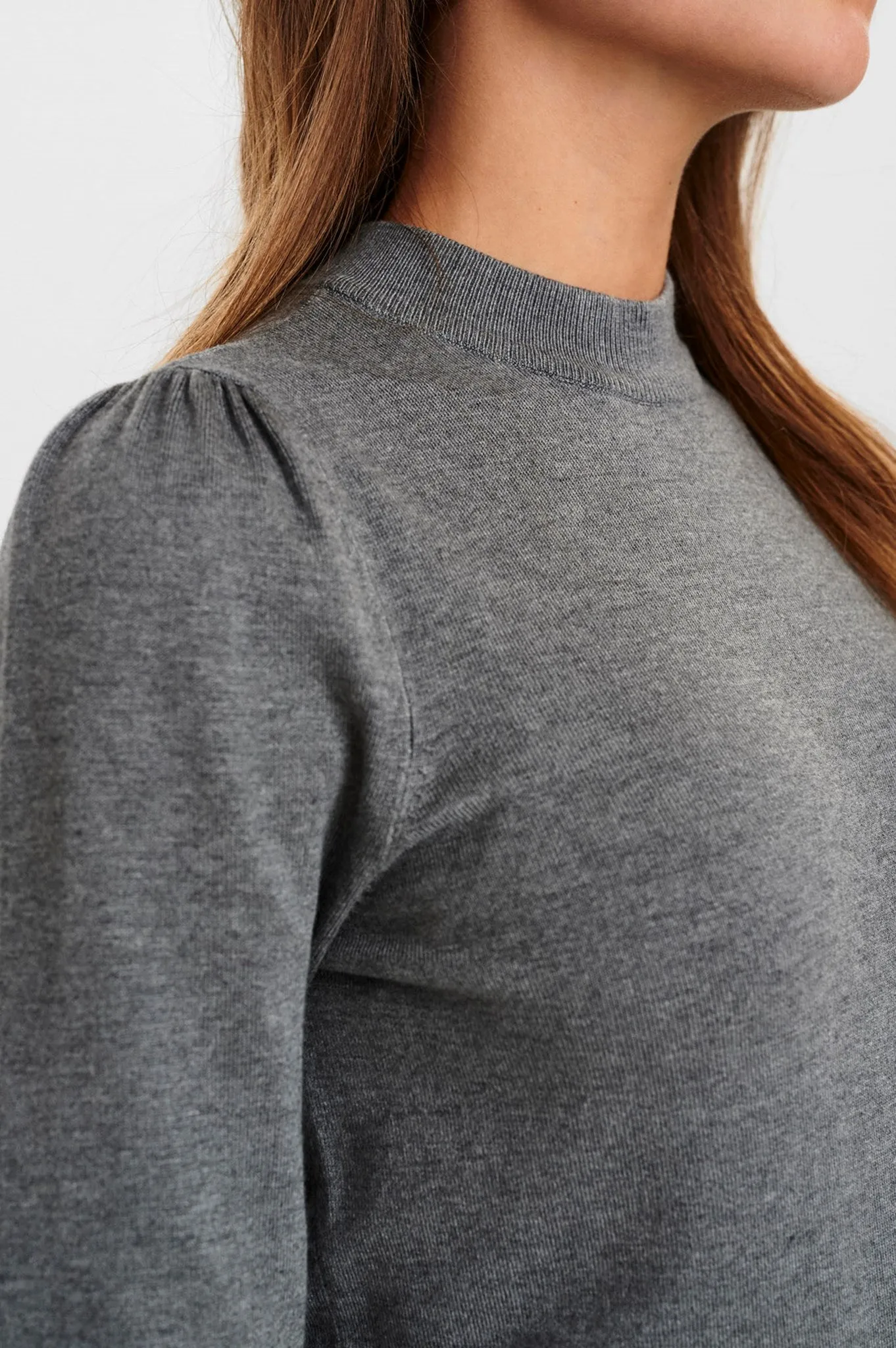 NUBAOJIN PULLOVER - NOOS - Medium Grey mel