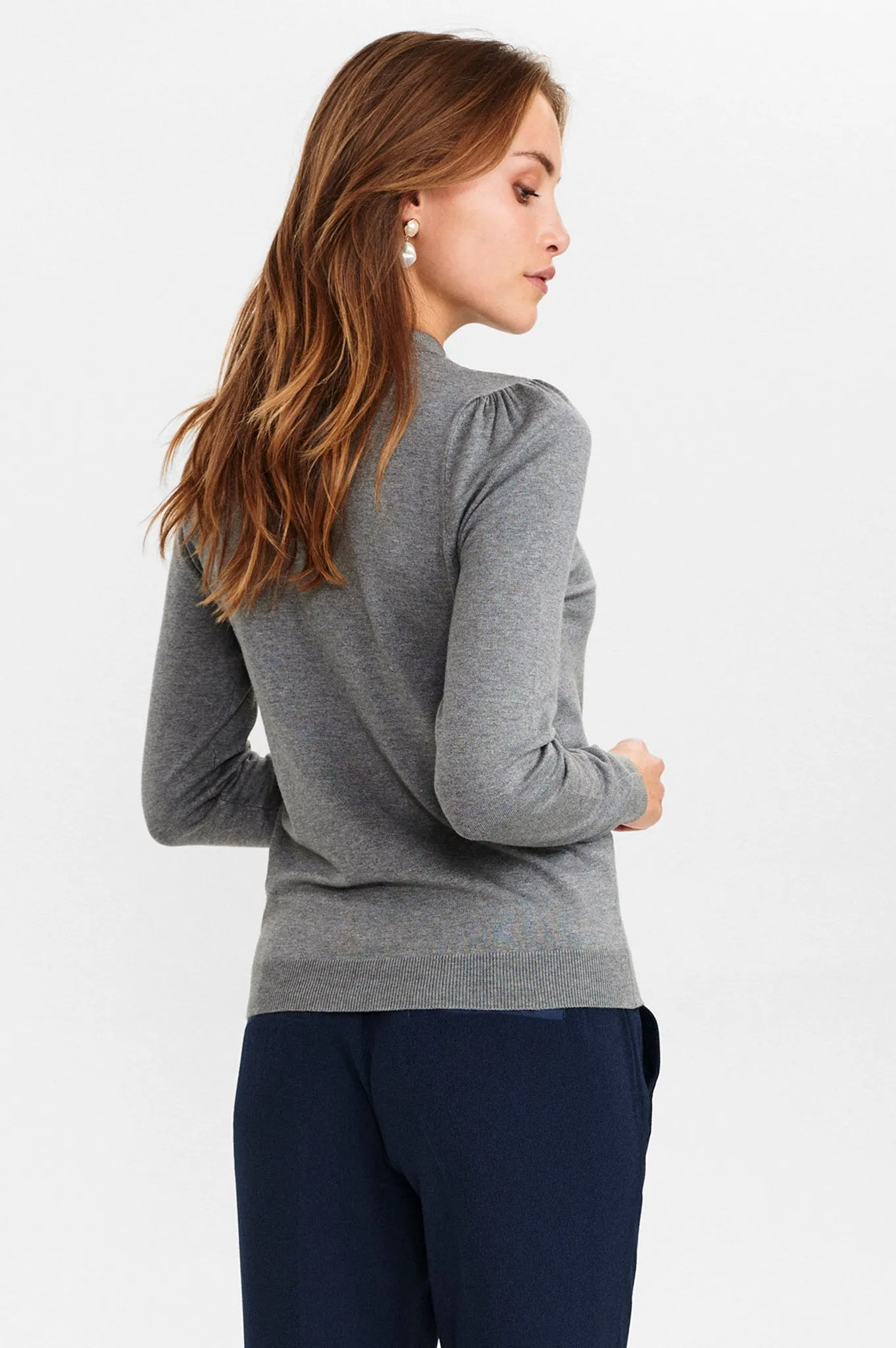 NUBAOJIN PULLOVER - NOOS - Medium Grey mel
