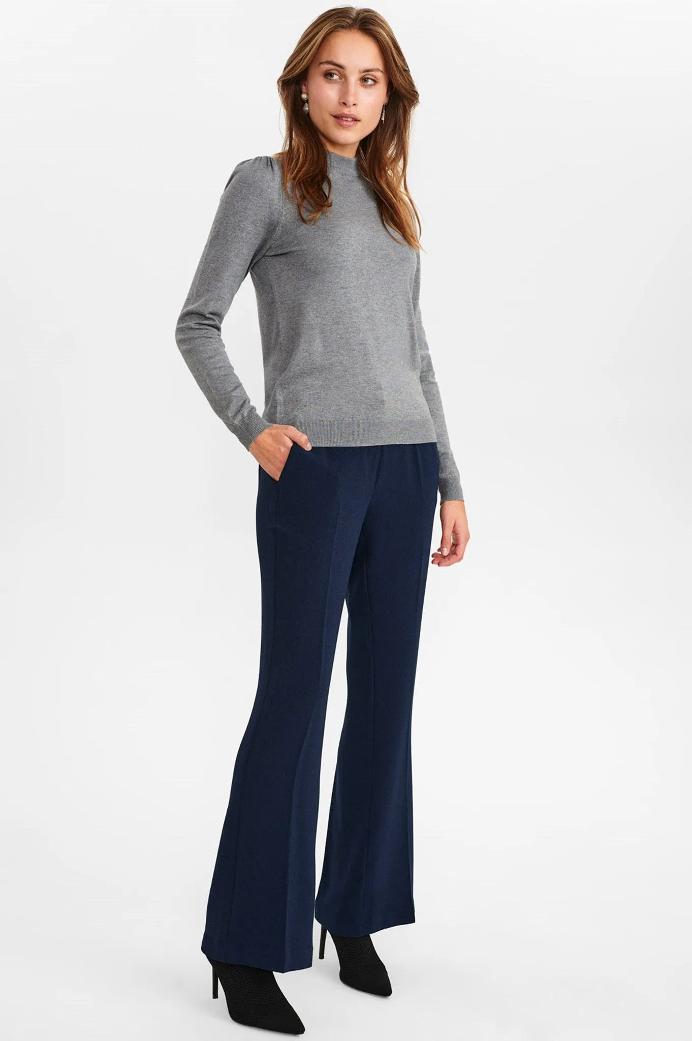 NUBAOJIN PULLOVER - NOOS - Medium Grey mel